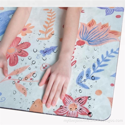 Factory Price Digital Custom Print Natural Rubber Suede Eco Yoga Mat